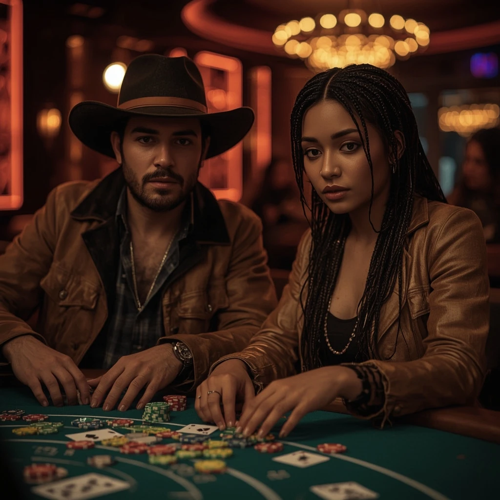 photo of two poker players at Drift Casino